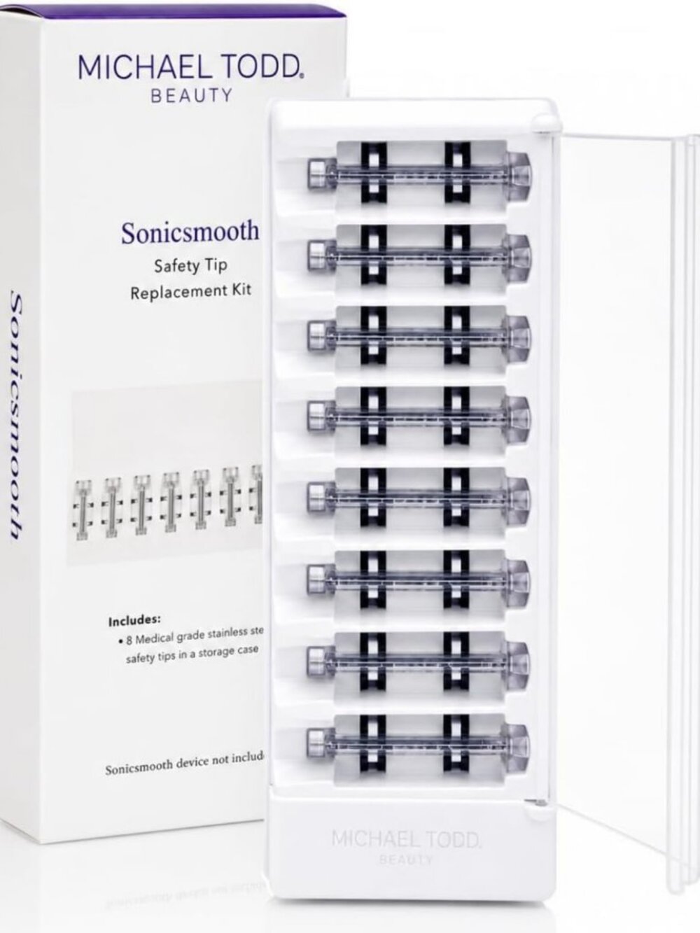 Single-Use Dermaplaning Blade Refills, 8-Pack | Compatible with Sonic Smooth
